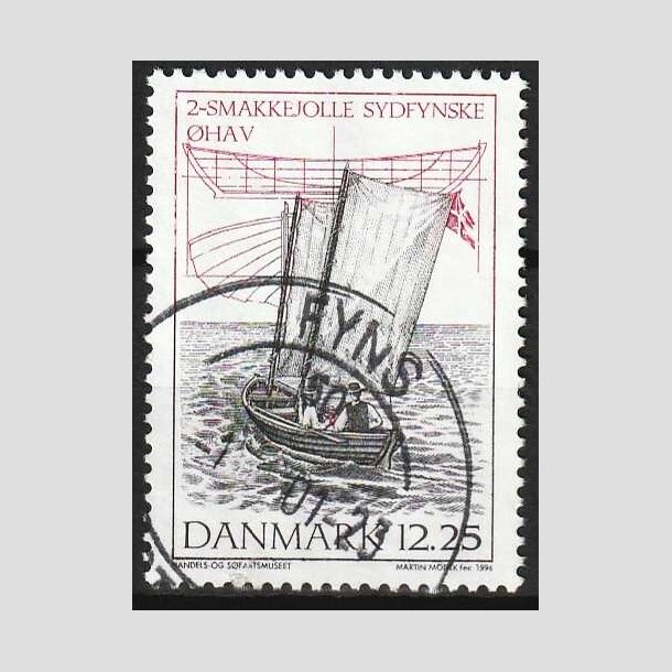 FRIMRKER DANMARK | 1996 - AFA 1121 - Danske trjoller - 12,25 Kr. flerfarvet - Pnt Stemplet