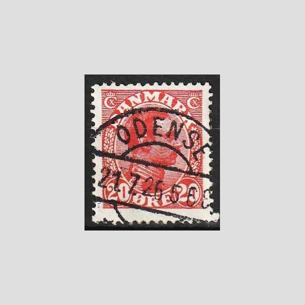 FRIMRKER DANMARK | 1925-26 - AFA 147 - Chr. X 20 re rd - Lux Stemplet 