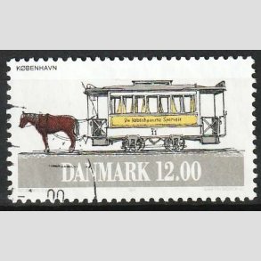 FRIM�RKER DANMARK | 1994 - AFA 1073 - Sporvogne - 12,00 Kr. flerfarvet - Stemplet