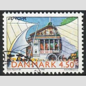 FRIM�RKER DANMARK | 1998 - AFA 1185 - Nationale festdage - 4,50 Kr. �rhus festuge - P�nt Stemplet
