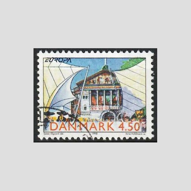 FRIMRKER DANMARK | 1998 - AFA 1185 - Nationale festdage - 4,50 Kr. rhus festuge - Pnt Stemplet