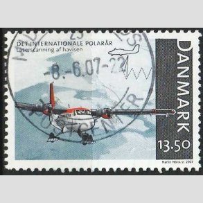 FRIM�RKER DANMARK | 2007 - AFA 1498 - Internationalt polar�r - 13,50 Kr. flerfarvet - P�nt stemplet