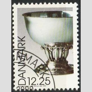 FRIM�RKER DANMARK | 1997 - AFA 1163 - Dansk design - 12,25 Kr. Georg Jensen - P�nt  Stemplet