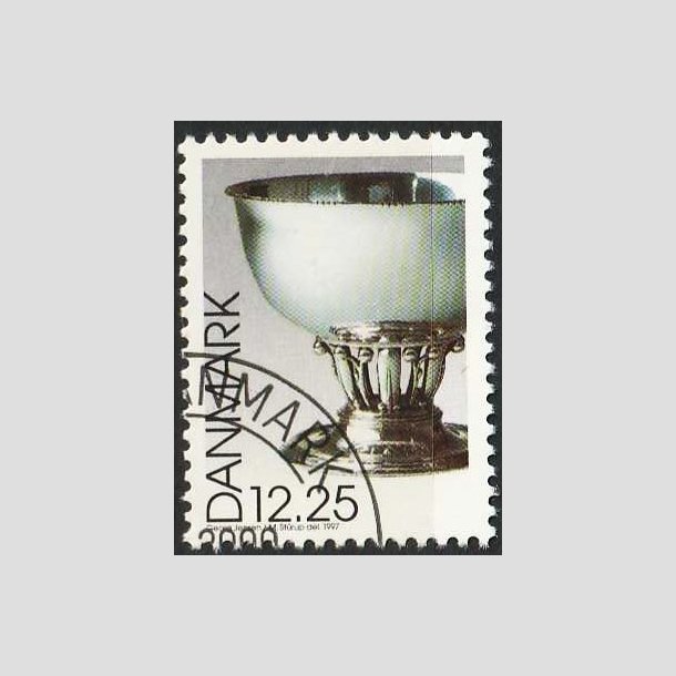 FRIMRKER DANMARK | 1997 - AFA 1163 - Dansk design - 12,25 Kr. Georg Jensen - Pnt  Stemplet