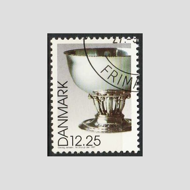 FRIMRKER DANMARK | 1997 - AFA 1163 - Dansk design - 12,25 Kr. Georg Jensen - Pnt  Stemplet
