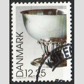 FRIM�RKER DANMARK | 1997 - AFA 1163 - Dansk design - 12,25 Kr. Georg Jensen - P�nt  Stemplet
