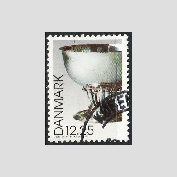 FRIMRKER DANMARK | 1997 - AFA 1163 - Dansk design - 12,25 Kr. Georg Jensen - Pnt  Stemplet