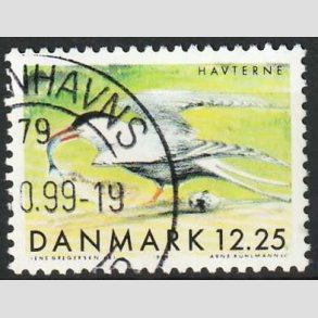 FRIM�RKER DANMARK | 1999 - AFA 1225 - Danske tr�kfugle - 12,25 Kr. Havterne - P�nt Stemplet