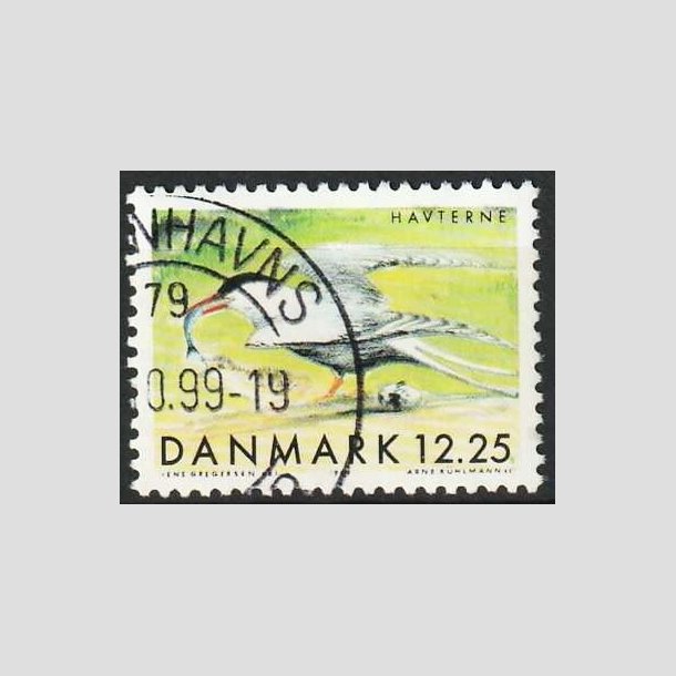 FRIMRKER DANMARK | 1999 - AFA 1225 - Danske trkfugle - 12,25 Kr. Havterne - Pnt Stemplet