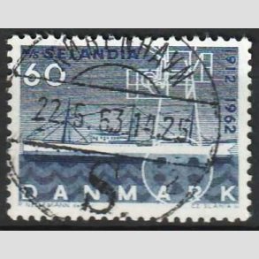 FRIM�RKER DANMARK | 1962 - AFA 409 - Selandia - 60 �re bl� - Pragt Stemplet 