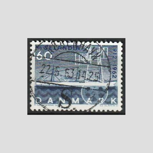 FRIMRKER DANMARK | 1962 - AFA 409 - Selandia - 60 re bl - Pragt Stemplet 