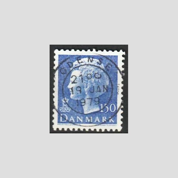 FRIMRKER DANMARK | 1978 - AFA 654 - Dronning Margrethe - 150 re bl - Lux Stemplet