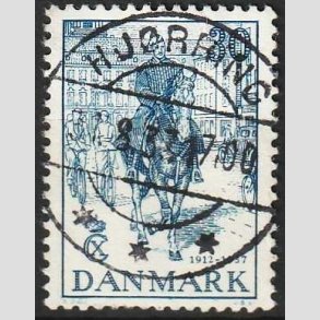 FRIM�RKER DANMARK | 1937 - AFA 242 - Chr. X 25 �re jubil�um 30 �re bl� - Lux Stemplet Hj�rring
