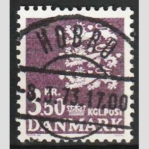 FRIMRKER DANMARK | 1972 - AFA 529 - Rigsvben 3,50 Kr. violet - Pragt Stemplet Hobro