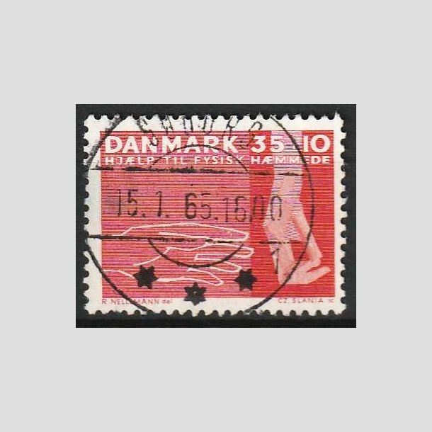 FRIMRKER DANMARK | 1963 - AFA 418 - Hjlp til fysisk hmmede - 35 + 10 re rd - Lux Stemplet