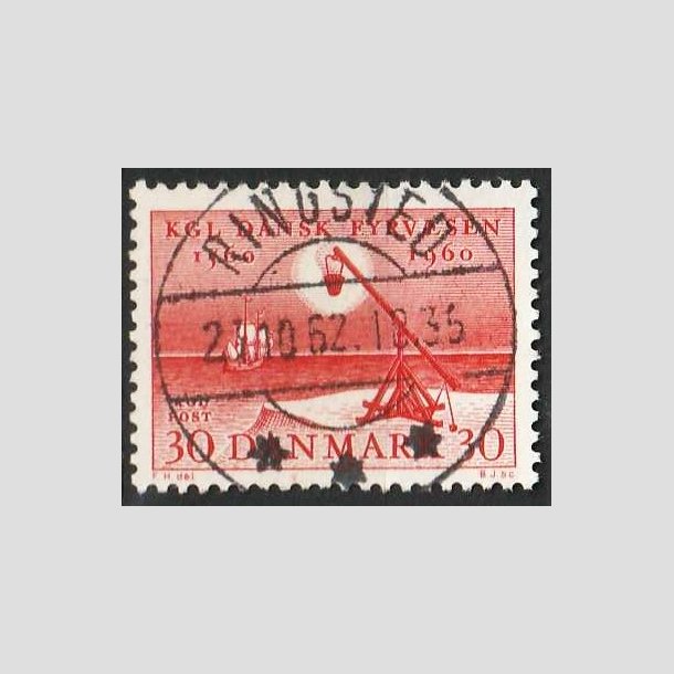 FRIMRKER DANMARK | 1960 - AFA 386 - Fyr &amp; Vagervsnet - 30 re rd - Pragt Stemplet Ringsted