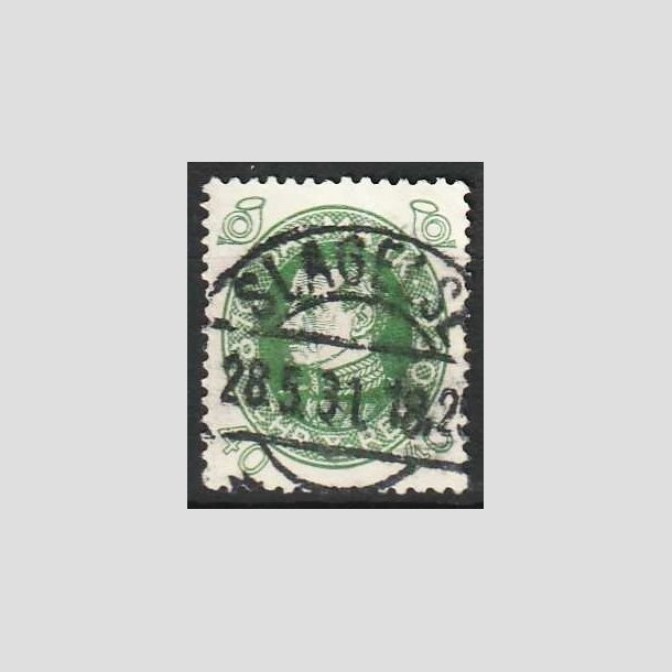 FRIMRKER DANMARK | 1930 - AFA 195 - Chr. X 60 r 40 re grn - Lux Stemplet Slagelse
