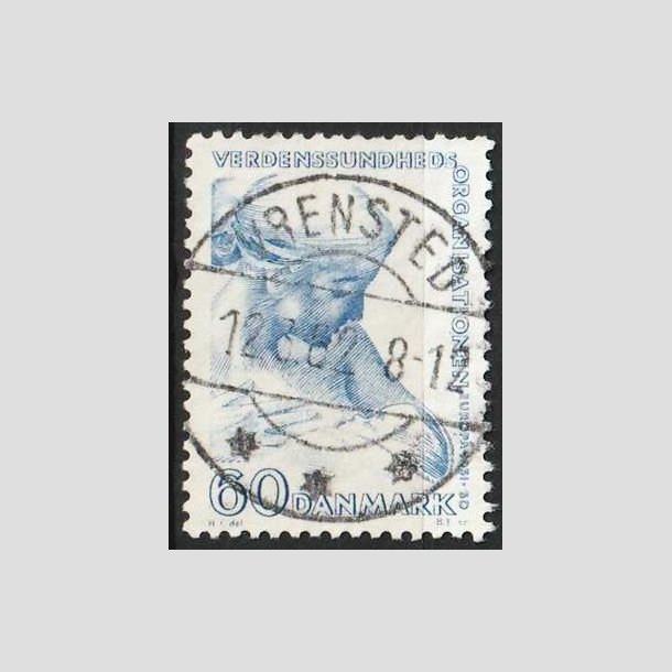 FRIMRKER DANMARK | 1960 - AFA 388 - WHO - 60 re bl - Lux Stemplet