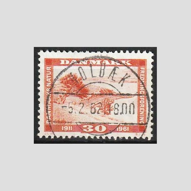 FRIMRKER DANMARK | 1961 - AFA 392 - Naturfredningsforening 50 r. - 30 re brunrd - Pragt Stemplet