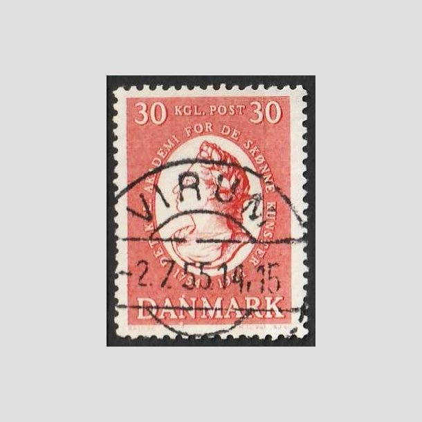 FRIMRKER DANMARK | 1954 - AFA 357 - Kunstakademiet 200 r - 30 re rd - Pragt Stemplet Virum