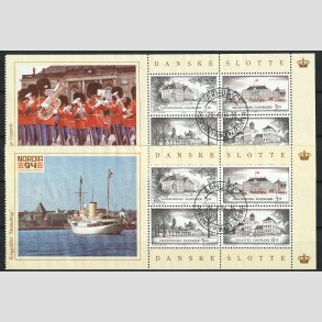 FRIM�RKER DANMARK | 1994 - AFA 1066A,1066B - Danske slotte, vignet - 2 x Miniark - P�nt Stemplet