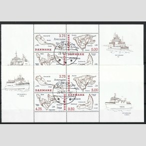 FRIM�RKER DANMARK | 1995 - AFA 1090A,1090B - Danske sm��er med vignet 2 x Miniark - Lux Stemplet