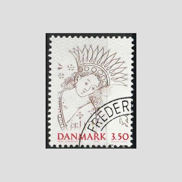 FRIMRKER DANMARK | 1992 - AFA 1011 - Nordia 94 - 3,50 Kr. brun/rd/gr - Pnt Stemplet 