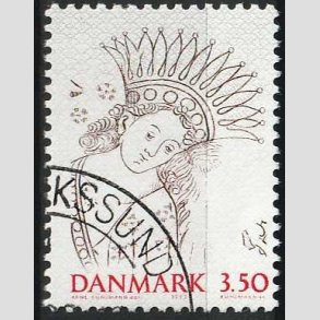 FRIM�RKER DANMARK | 1992 - AFA 1011 - Nordia 94 - 3,50 Kr. brun/r�d/gr� - P�nt Stemplet 