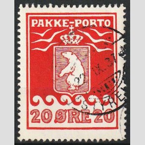 FRIM�RKER GR�NLAND | 1937 - AFA 16 - PAKKE-PORTO - 20 �re r�d - Stemplet (1937)