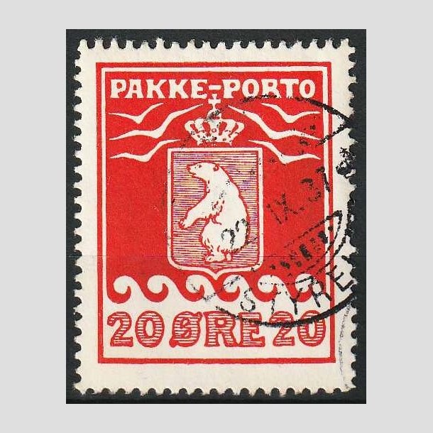 FRIMRKER GRNLAND | 1937 - AFA 16 - PAKKE-PORTO - 20 re rd - Stemplet (1937)