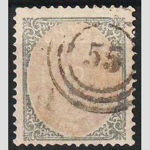 FRIM�RKER DANMARK | 1875 - AFA 26 - 12 �re gr�/violet - Stemplet