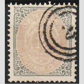 FRIM�RKER DANMARK | 1875 - AFA 26 - 12 �re gr�/violet - Stemplet