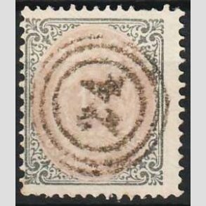 FRIM�RKER DANMARK | 1875 - AFA 26 - 12 �re gr�/violet - Stemplet