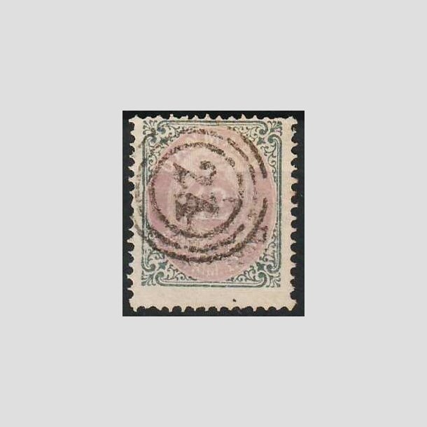 FRIMRKER DANMARK | 1875 - AFA 26y - 12 re gr/violet - Stemplet