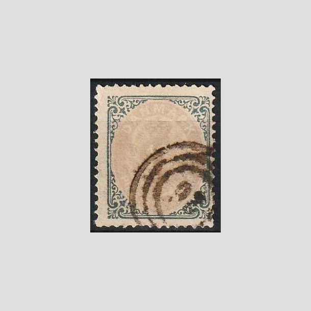 FRIMRKER DANMARK | 1875 - AFA 26y omv. ramme - 12 re gr/violet - Stemplet