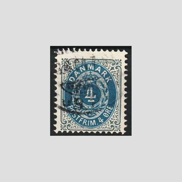 FRIMRKER DANMARK | 1902 - AFA 23C - 4 re gr/bl - Stemplet