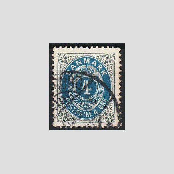 FRIMRKER DANMARK | 1902 - AFA 23C - 4 re gr/bl - Stemplet