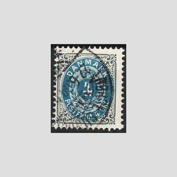 FRIMRKER DANMARK | 1902 - AFA 23C - 4 re gr/bl - Stemplet