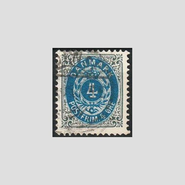 FRIMRKER DANMARK | 1902 - AFA 23C - 4 re gr/bl - Stemplet