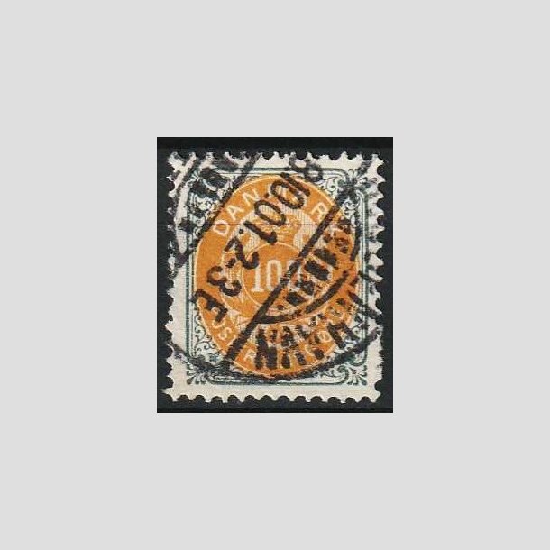 FRIMRKER DANMARK | 1895 - AFA 31By - 100 re gr/gul omv. ramme - Stemplet