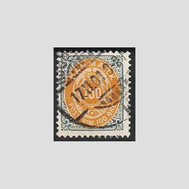 FRIMRKER DANMARK | 1895 - AFA 31By - 100 re gr/gul omv. ramme - Stemplet
