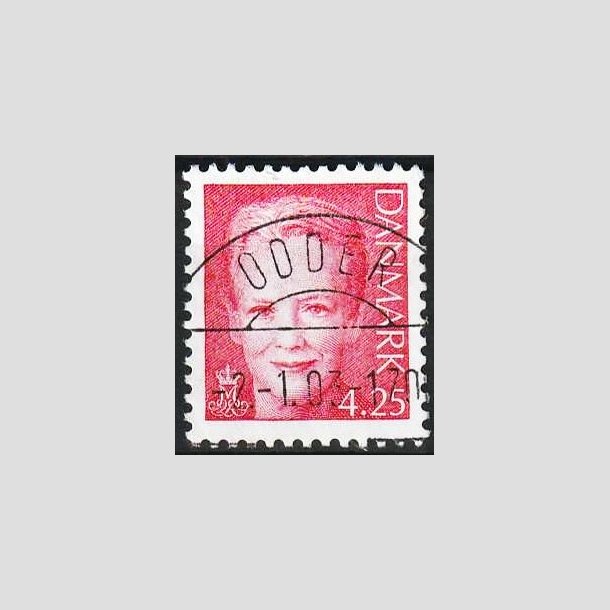 FRIMRKER DANMARK | 2003 - AFA 1338 - Dronning Margrethe - 4,25 Kr. rd - Lux Stemplet Odder