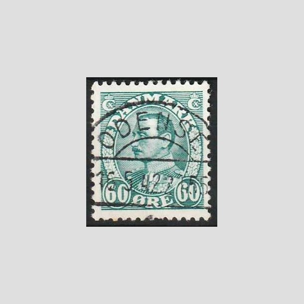 FRIMRKER DANMARK | 1934 - AFA 210 - Chr. X 60 re blgrn - Lux Stemplet