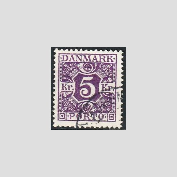 FRIMRKER DANMARK | 1921-25 - AFA 16 - 5 kr. violet - Stemplet