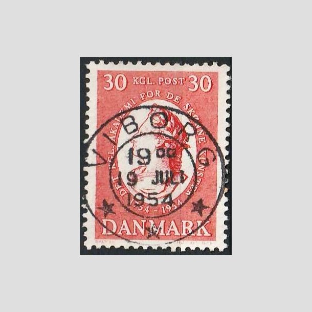 FRIMRKER DANMARK | 1954 - AFA 357 - Kunstakademiet 200 r - 30 re rd - Pragt Stemplet Viborg