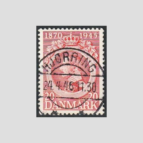 FRIMRKER DANMARK | 1945 - AFA 291 - Chr. X 75 r 20 re rd - Pragt Stemplet Hjrring