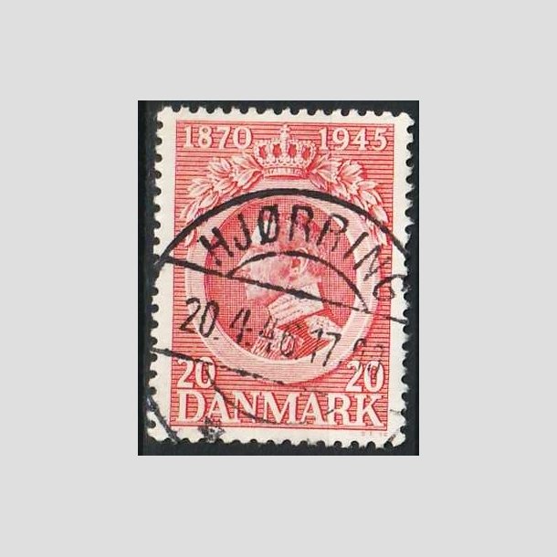 FRIMRKER DANMARK | 1945 - AFA 291 - Chr. X 75 r 20 re rd - Pragt Stemplet Hjrring