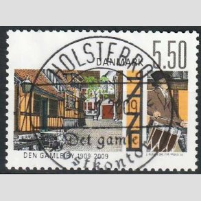 FRIM�RKER DANMARK | 2009 - AFA 1563 - Den gamle by - 5,50 Kr. flerfarvet - Pragt Stemplet