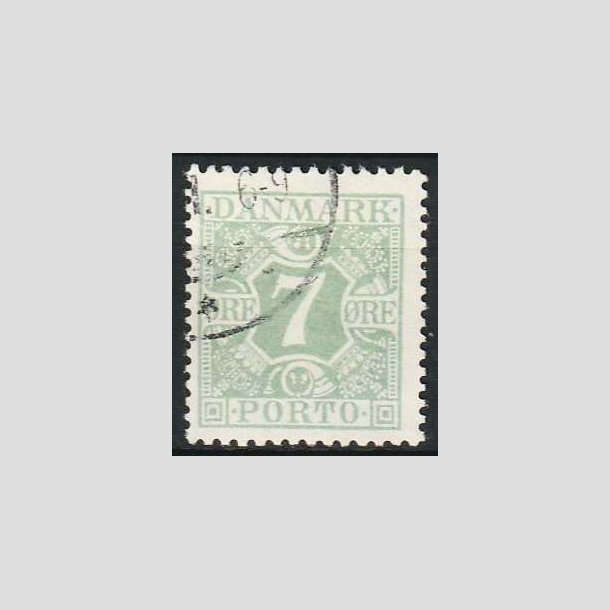 FRIMRKER DANMARK | 1926-27 - AFA 17 - 7 re lysgrn - Stemplet