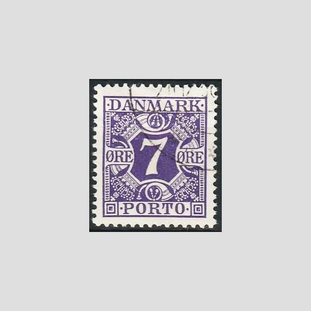 FRIMRKER DANMARK | 1930 - AFA 21 - 7 re violet - Pnt Stemplet